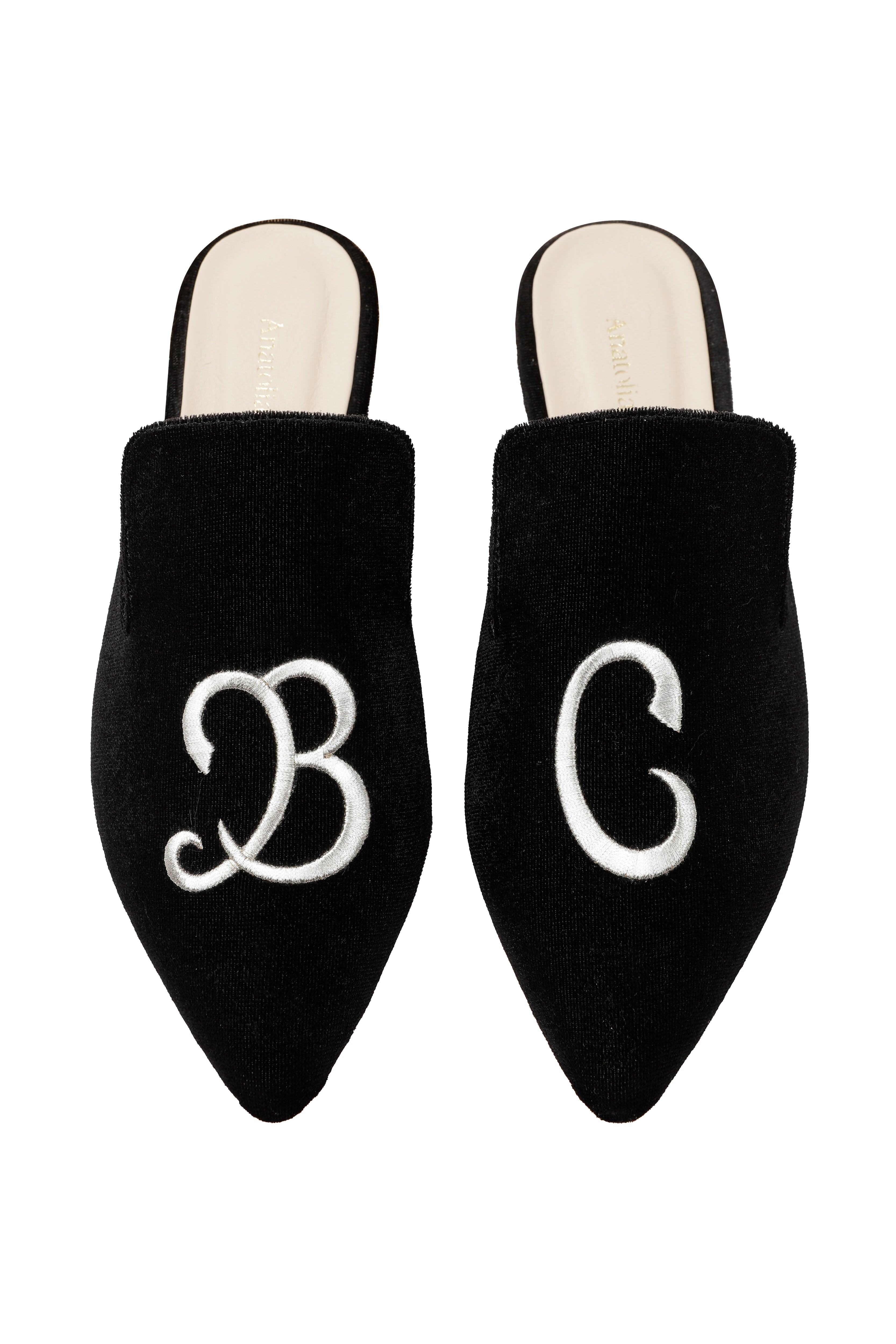 Bespoke Monogrammed Mules